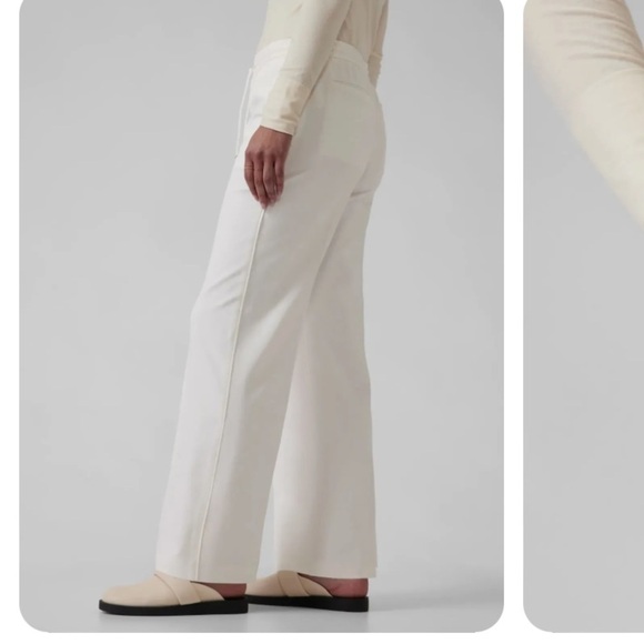 Athleta Endeavor Wide Leg Pants pants, NWT, ivory - Picture 2 of 6